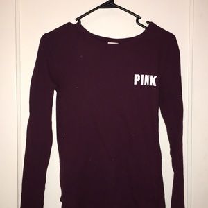 XS Maroon PINK VS Long Sleeve